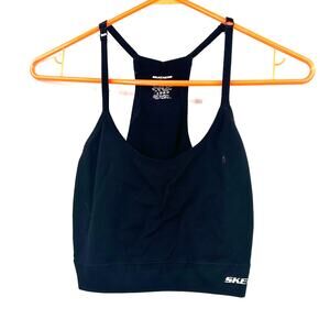 Skechers Size XL Sports Bra Black Athleticwear Running Jogging Gym Exercise‎